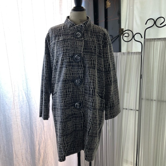 NWT Animal Print Faux Suede Jacket Coat - Picture 4 of 11